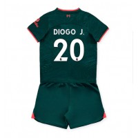 Fotbalové Dres Liverpool Diogo Jota #20 Dětské Alternativní 2022-23 Krátký Rukáv (+ trenýrky)